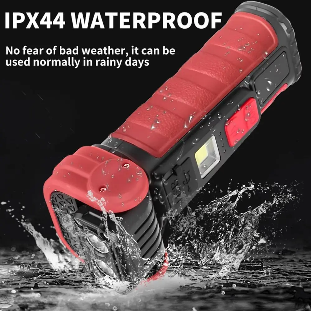 

High Power Portable Flashlight Magnetic Base Super Bright Pocket Torch 500 Lumens Rotating Head LED Flashlight Outdoor Work