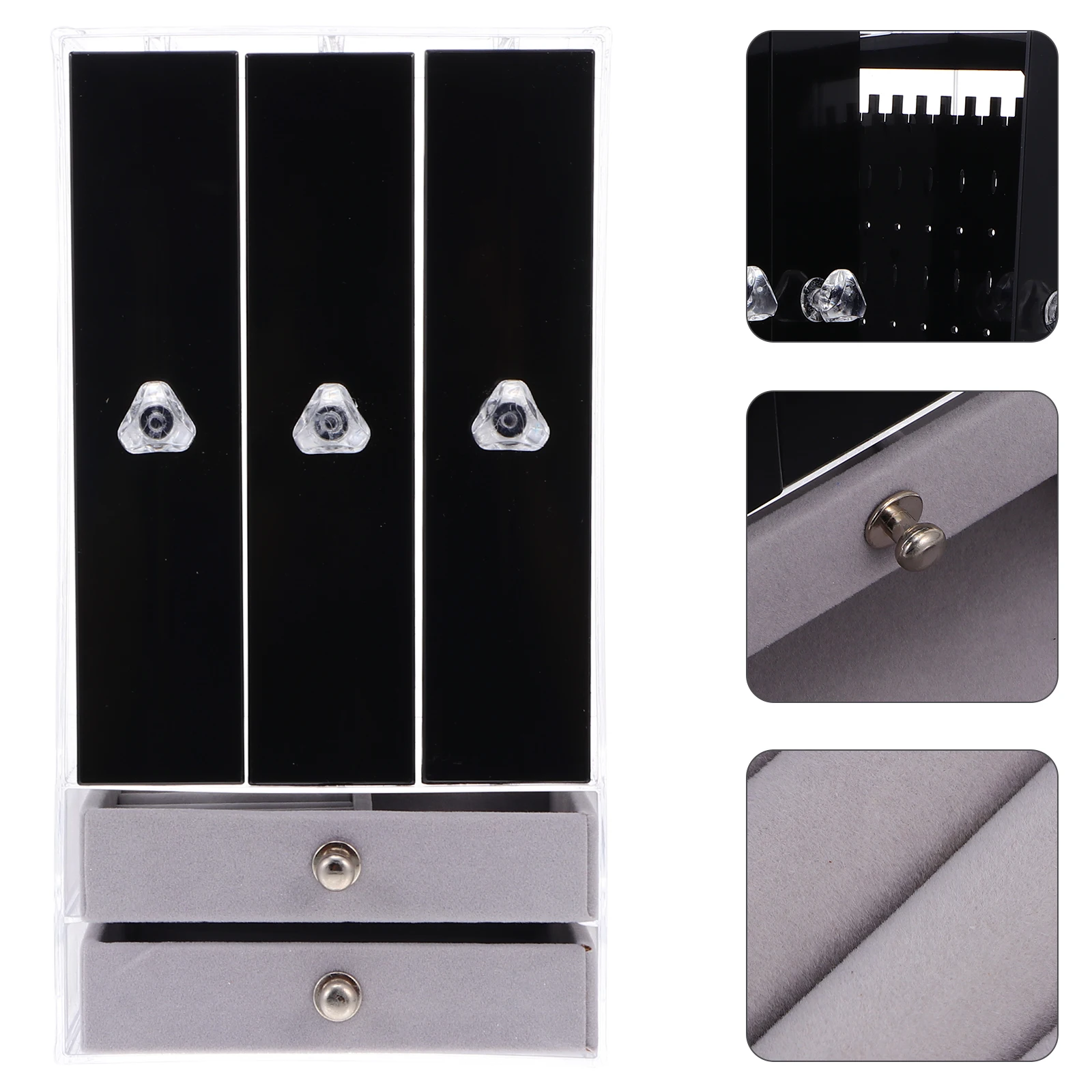 

Пластиковая коробка для хранения ювелирных изделий, венайзер, стойка для браслетов, часов, ожерелий, сережек, дисплея St Home Shop, премиальное качество