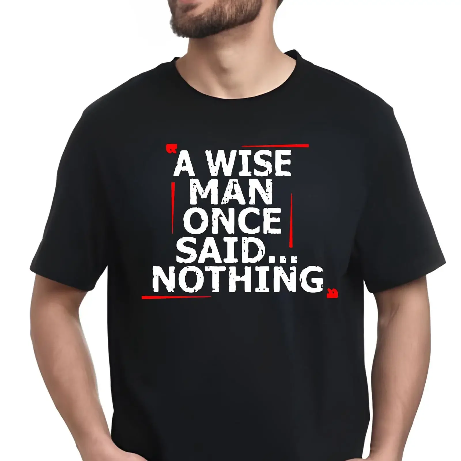 Funny JokeT T Shirt A Wise Man Once Said Nothing Rude Humor Casual Street Wear Cotton Top vintage Washed graphic Unisex