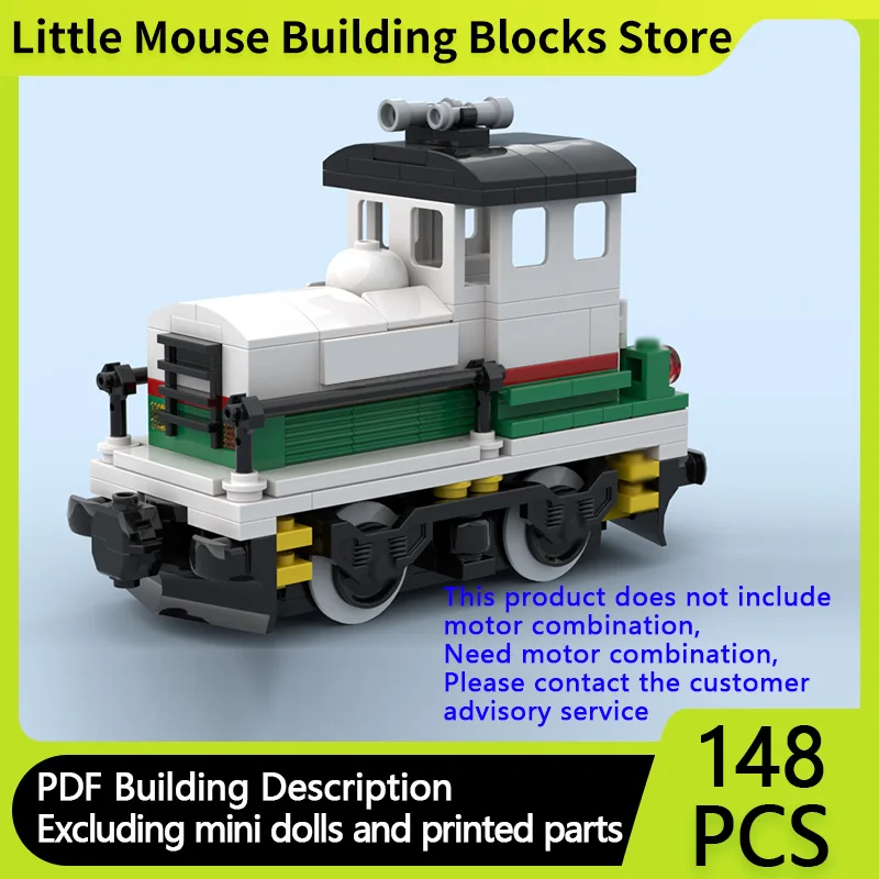 

City Car Model MOC Building Bricks Railway Switcher Locomotive Modular Technology Children Holiday Gifts Assemble Toys Suit