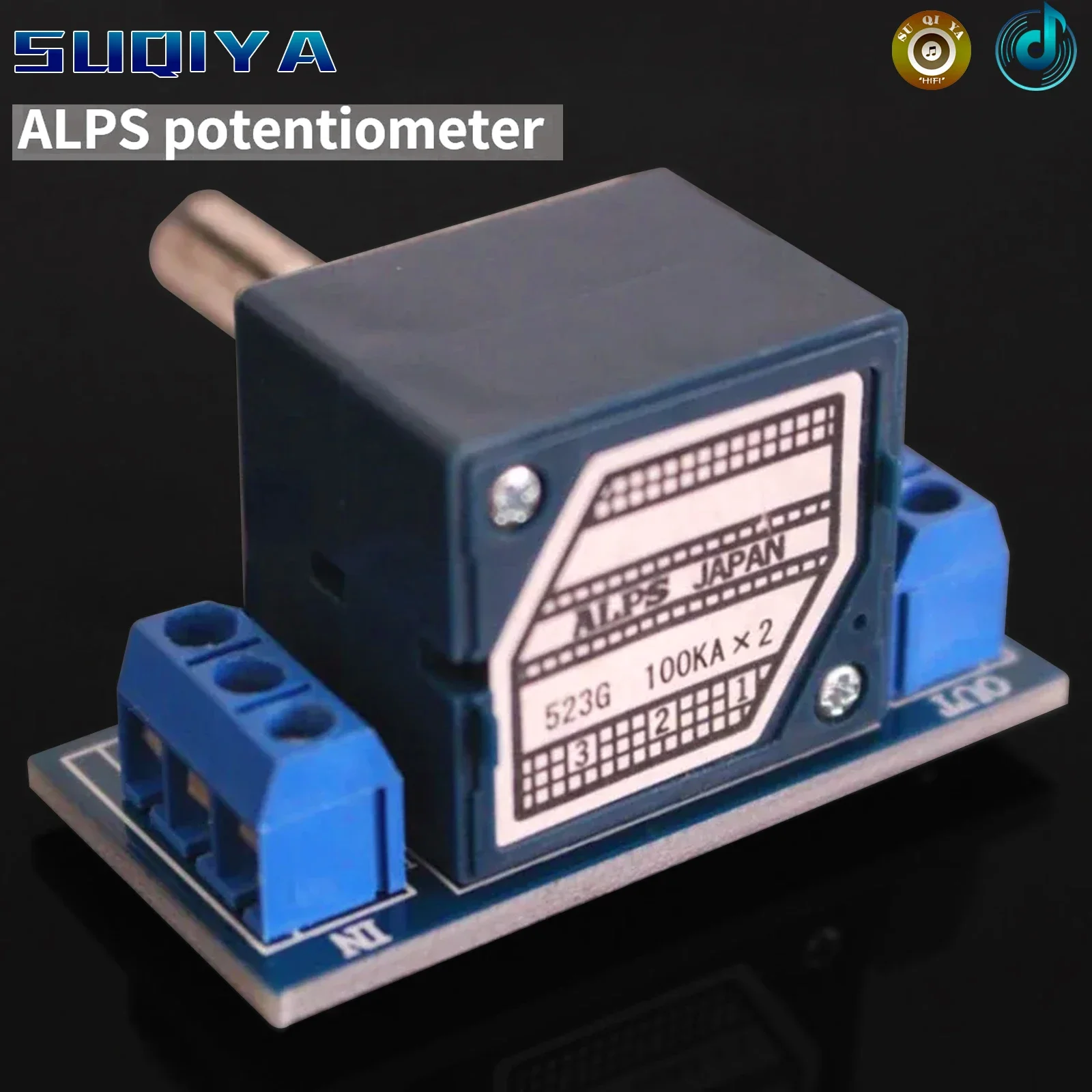 

ALPS 27 Type 100K 50K Finished Volume Potentiometer Imported Original Fever 10K 20 250K Finished Welding Original Blue Shell