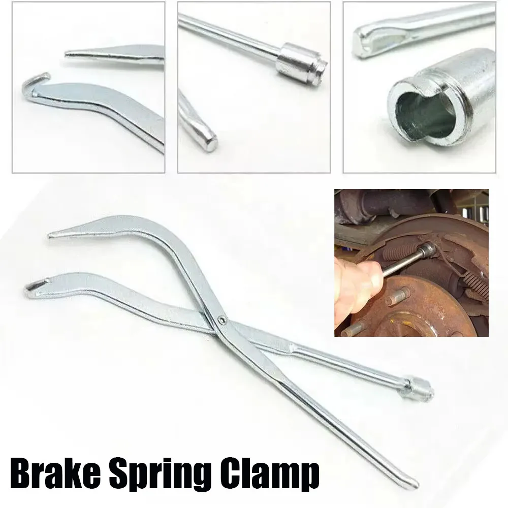 Car Drum Brake Spring Clamp Spring Removal Clamp Plier Brake System Removal  for Auto Accessories Repair Hand Tool image 2