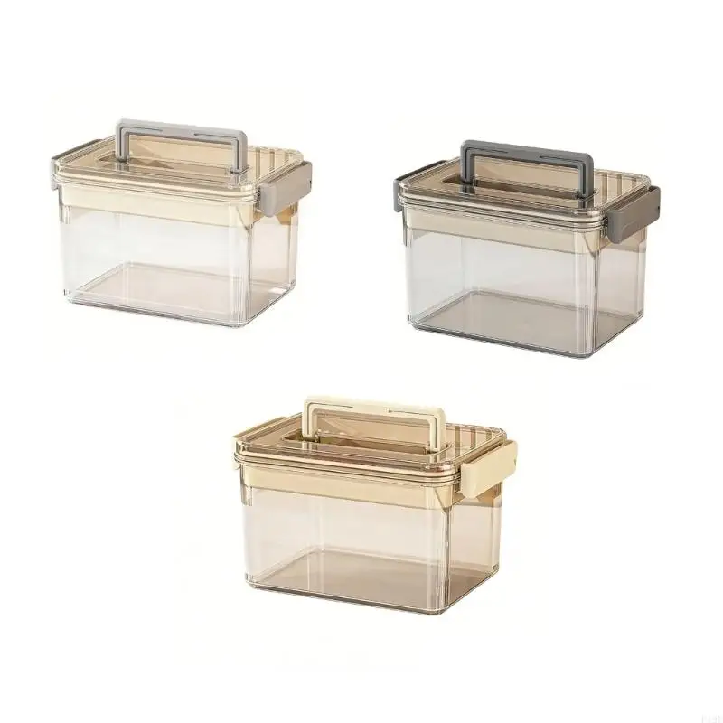 Clear Plastic First Aid Organizers Home Utility Box With Adjustable Compartments For Home And Office Use F19E