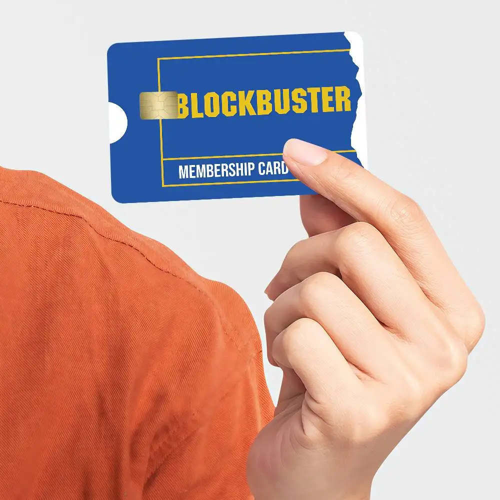 Blockbuster Bank Credit Cards Bus Pass Stickers Cool Decoration Waterproof 4PCS Card
