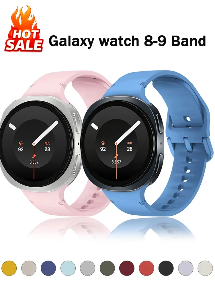 1:1 Sportarmband für Samsung Galaxy Watch 8-9 44mm 40mm 8 Classic 46mm Ersatz-Armband Correa Galaxy Watch 8 Armband