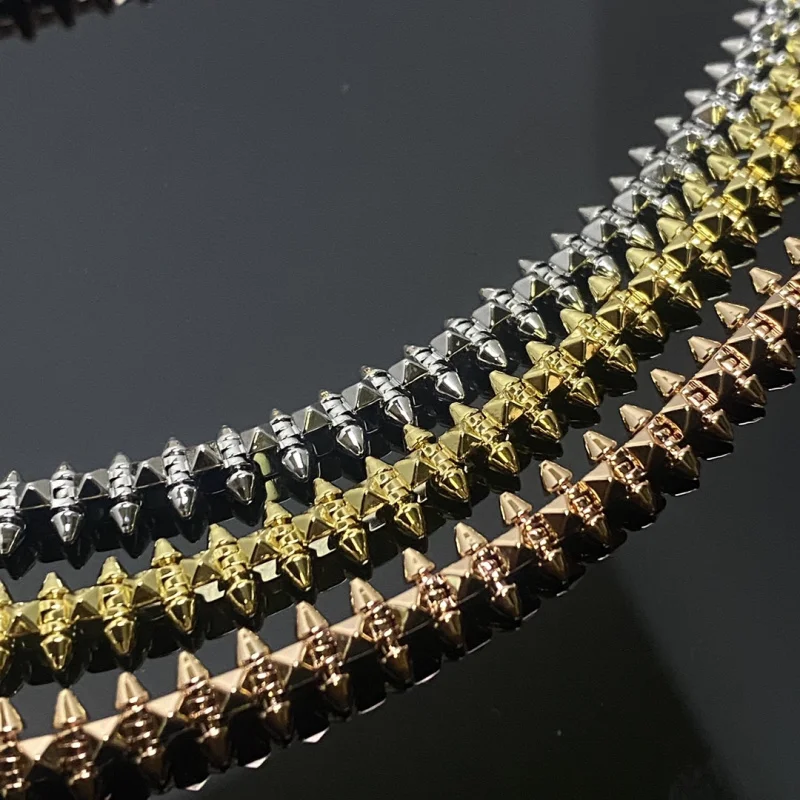 CT OHEH Premium Studded Necklace, Quality Materials, Refined Craftsmanship, Showcases High-End Style