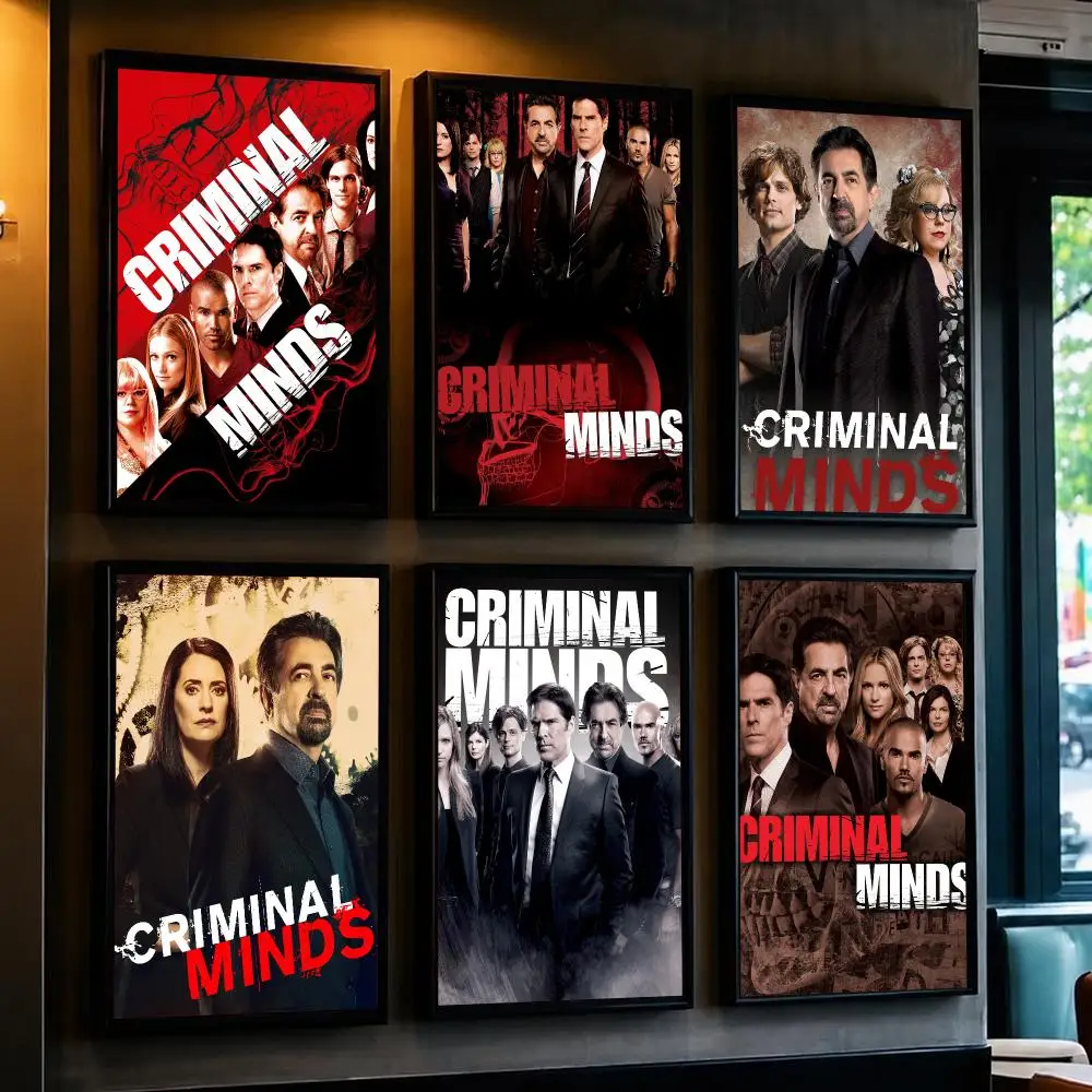 tv series C-Criminal Minds-S Poster Removable Wall Sticker for Home Cafe Bar Office Interior Decor