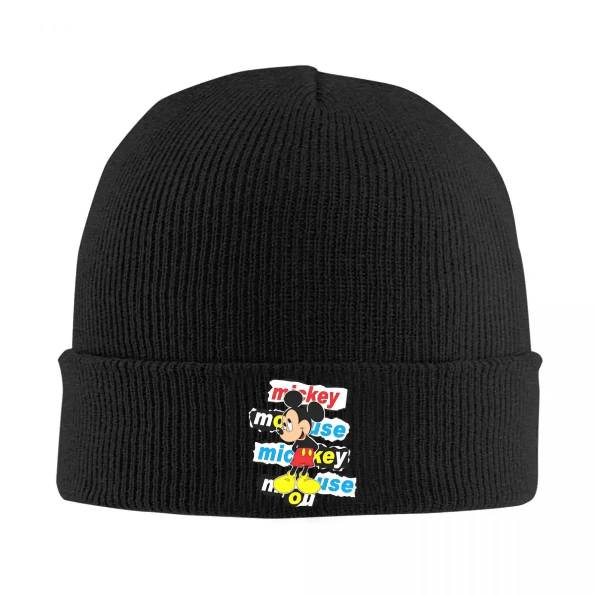 Mickey Mouse Animation Television Beanie Hats Cartoon Anime Skullies Beanies Unisex Adult Caps Autumn Cool Bonnet Hats Gift