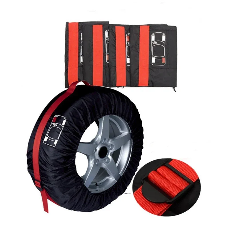 Tire Storage Bags Dustproof Waterproof S/L Universal Car Spare Cover Case Polyester Vehicle Wheel Protector Portable Wheel Bags