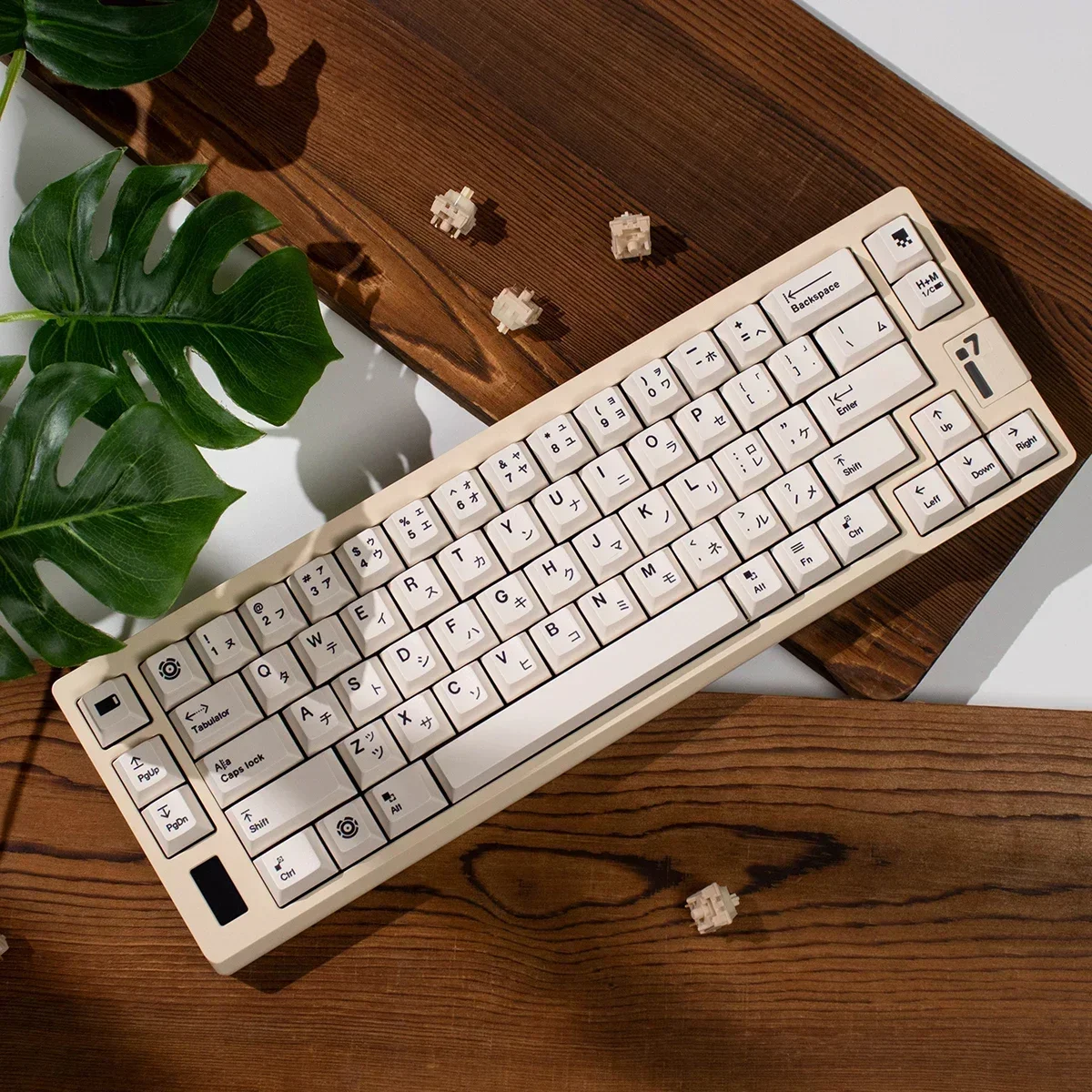 Minimalist Braun gray/white keycap  sublimation 148 keys Cherry Profile for Mechanical Keyboard  Cherry MXS witches