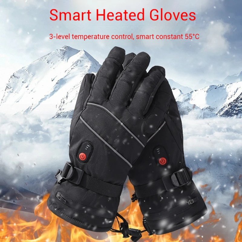 

Free-Size Electric Heating Gloves Warm Heated Gloves Soft Heated Glove Liners Rechargeable Running Riding Motorcycle Street Gear