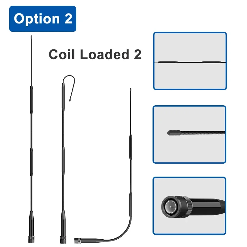 Antena RH901S BNC UHF VHF látigo suave Compatible con TK100 TK200 TH42AT Moto HT440 Vertex estándar 734, accesorio para walkie talkies