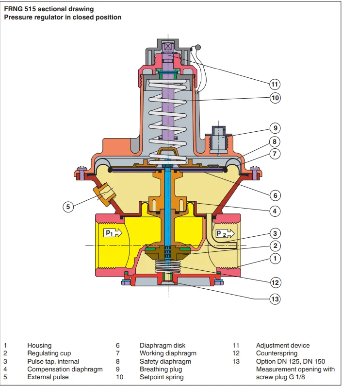 Detalle 3 de Electroválvula Germany DUNGS FRNG 5065 DN65 Burner Boiler Gas Solenoid Valve Gas y combustible