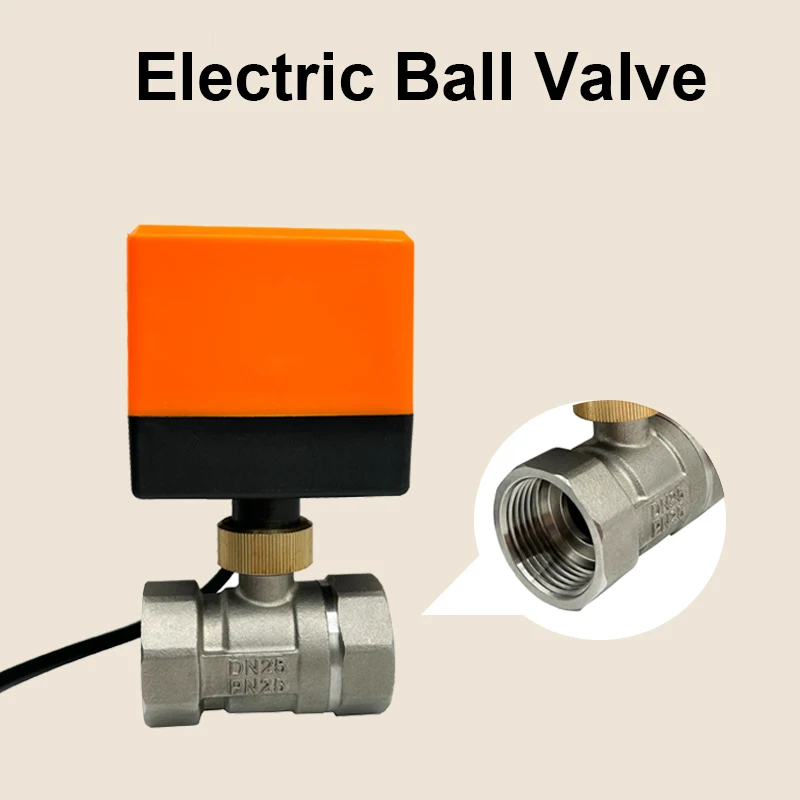 1/2 "1/2" 1 "1-1/4" 2 ''motorisierter 2-Wege-Edelstahl-Kugelhahn 3/4 V 12V 24V 3-Draht 2-Steuer-Kugelhahn für Wasser – Detail 3