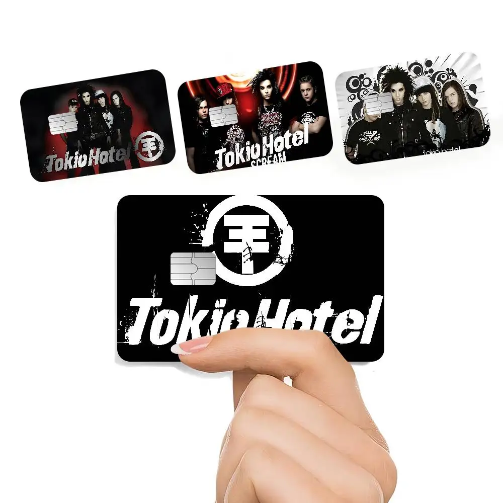 Tokio Hotel Rock Band Anmie غطاء جلدي لبطاقة الائتمان وبطاقة الخصم الأمامية #5