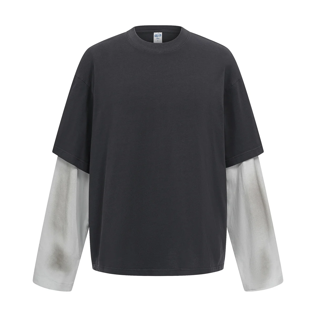 

Fall/Winter 2025 new spray monkey wash two cotton long sleeve t-shirts