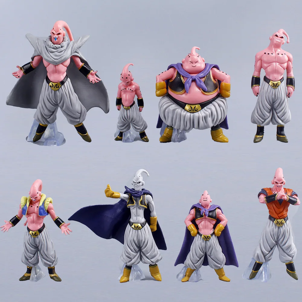 

8Pcs/Set Dragon Ball Majin Buu Figurine Collection DBZ Super Saiyan Action Figures 7-11CM Model Toys Accessories Children Gifts