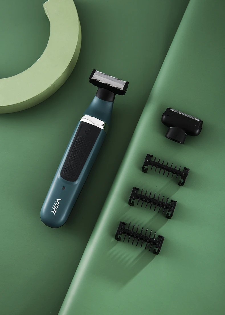 VGR 393 Double blade multi-function waterproof shaver, rechargeable beard trimmer, male hair trimmer set