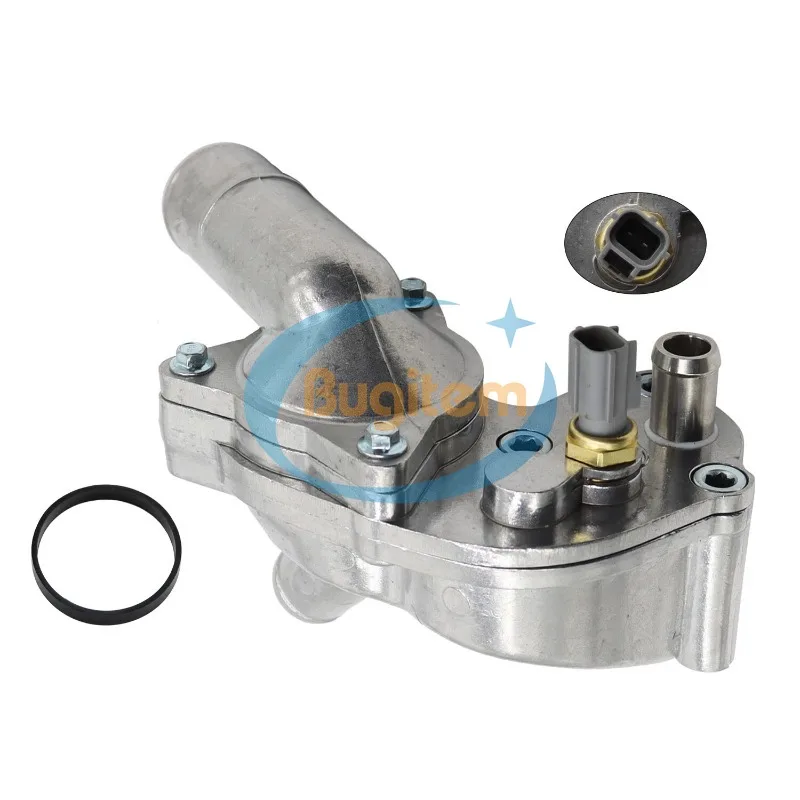 

New Aluminium Engine Coolant Thermostat Housing Assembly With Sensor 2L2Z8592BA 5R3Z8592BA Fit For Ford Mustang 4.0L 2005-2010
