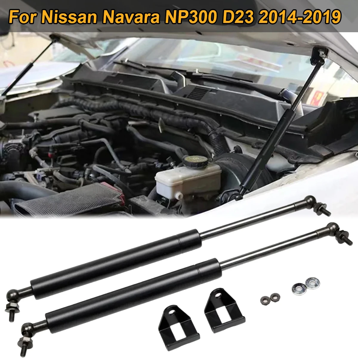 

For Nissan Navara NP300 D23 2014-2019 Front Hood Bonnet Gas Struts Bars Spring Shock Lift Support Rod Car Tuning Accessories