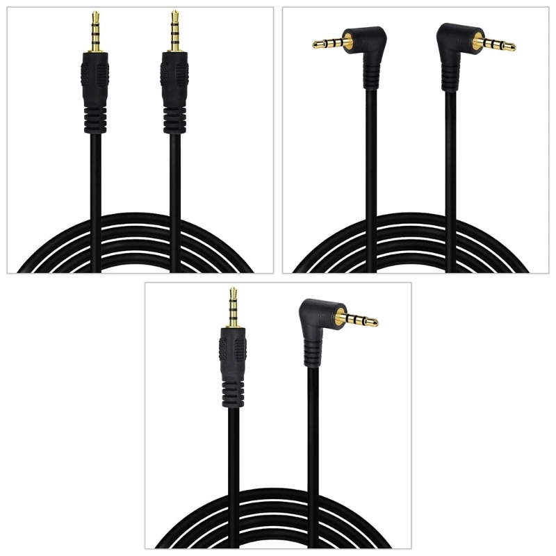 

2.5mm Male to Male Cable Headphone Muisic Converter 4 Poles Stereo Adapter for TV, Speakers Drop Shipping