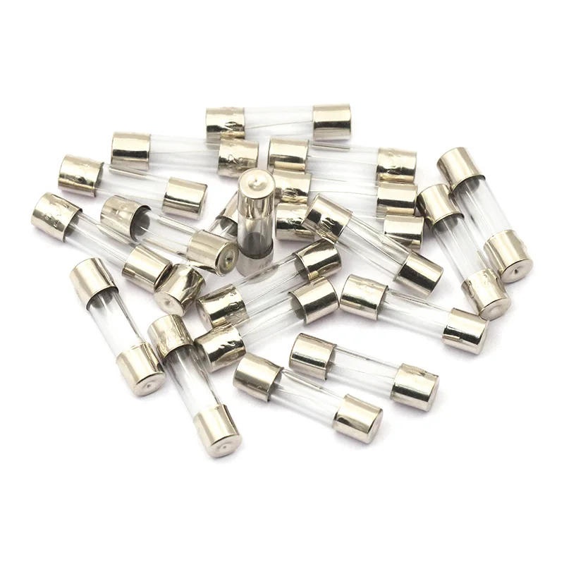 100Pcs Set 5x20mm Quick Blow Glass Tube Fuse Assorted ,Fast-blow Glass Fuses