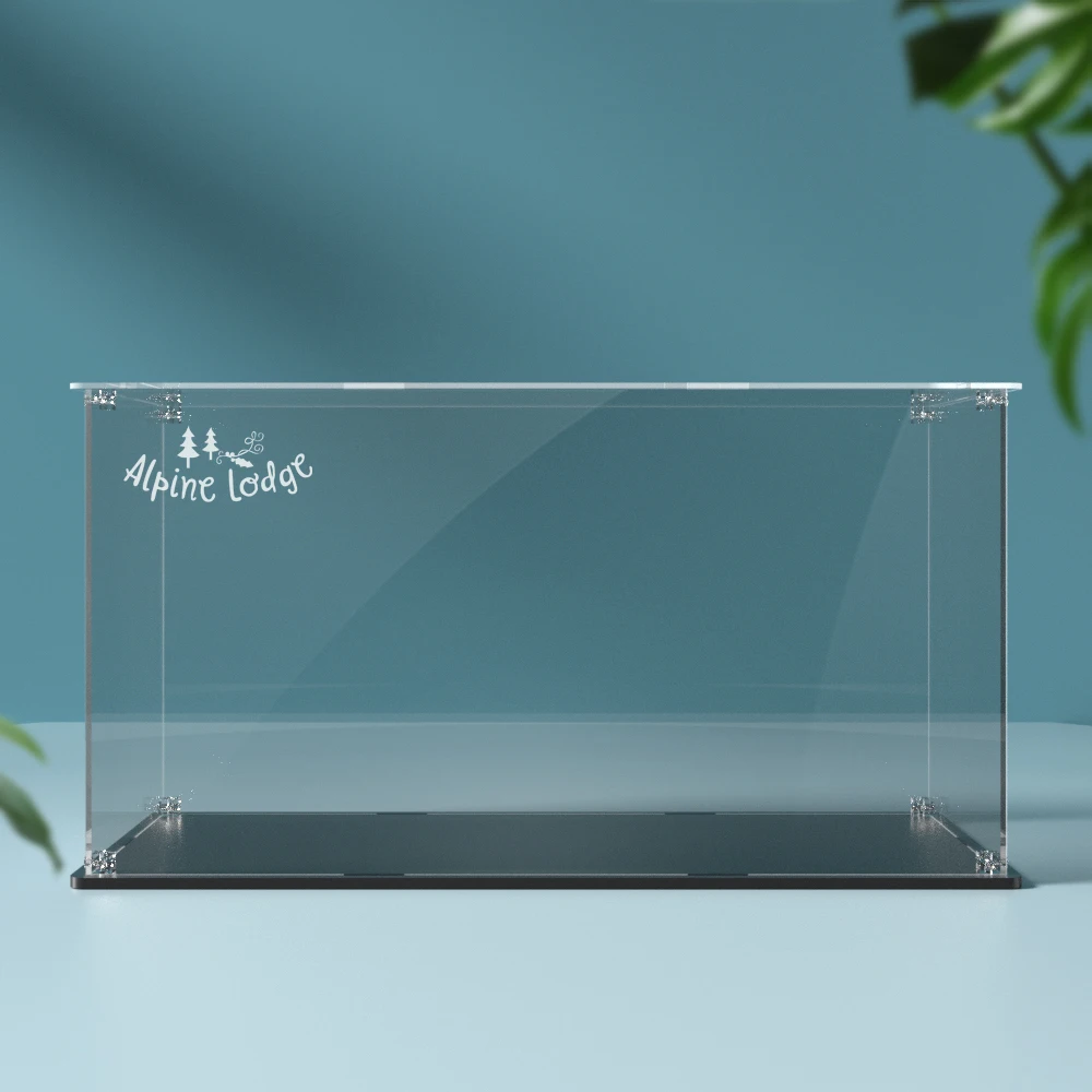 Acrylic Display Box for Lego 10325 Alpine Lodge Dustproof Clear Display Case (Toy Bricks Set not Included）