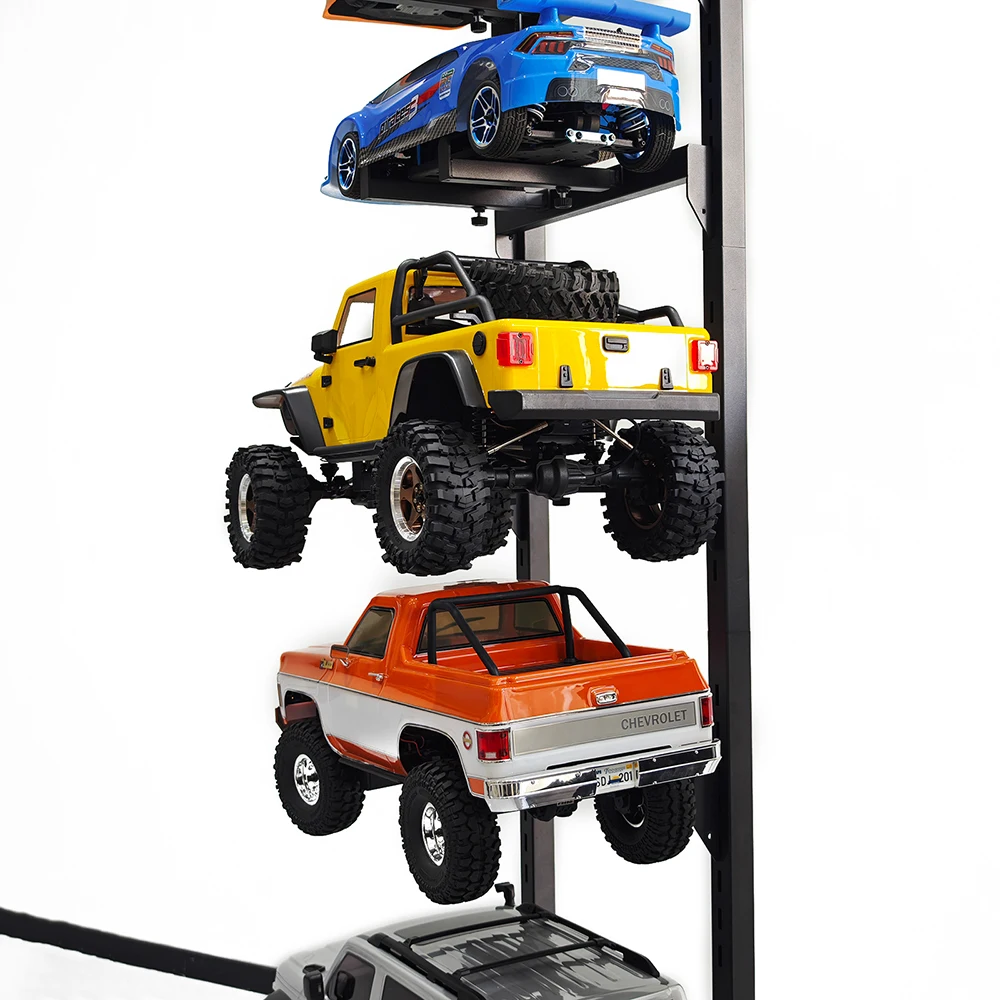 PYFORE 1/10 1/8 1/7 RC Modellauto Crawler Rennwagen Aufbewahrungsregal 5-stufiges Ausstellungsregal KIT-Version – Detail 6