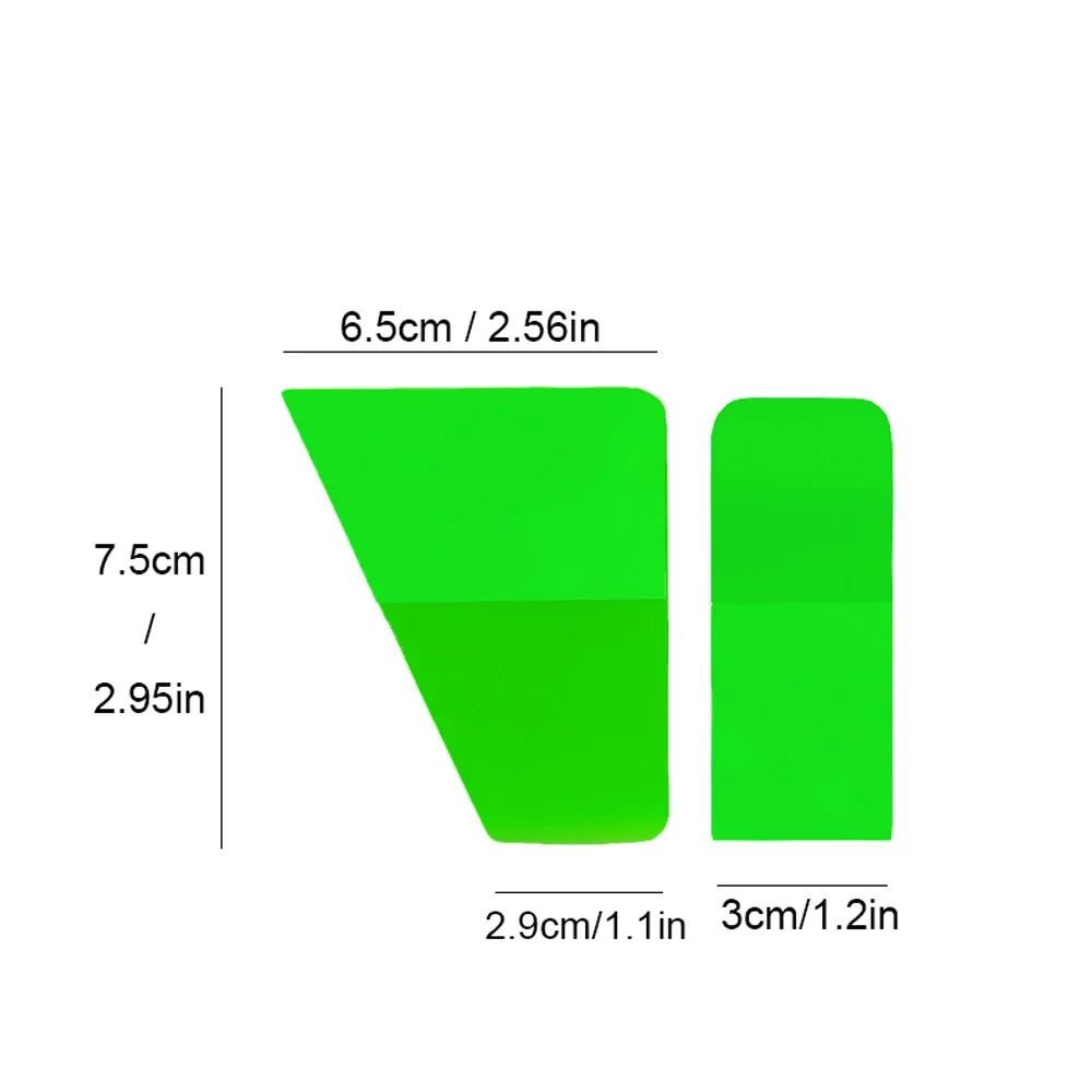 Raspador de goma suave para ventana de coche, herramientas de tinte de vidrio, limpiaparabrisas de agua, hoja de envoltura de vinilo, PPF, TPU, rosa y verde, B88, B89