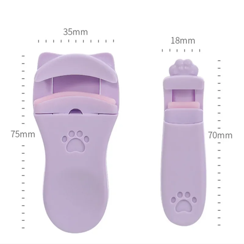 جديد رمش بكرة الشعر لطيف القط مخلب زاوية واسعة المشبك المحلي المهنية مجموعة طويلة الأمد رمش كليب المحمولة أداة الجمال الإناث