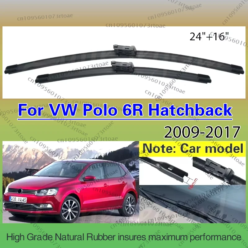 

Car Front Wiper Blade For Volkswagen VW Polo 6R Hatchback 2009 2010 2011 2012 2013 2014 2015 2016 2017 Car Windshield Windscreen