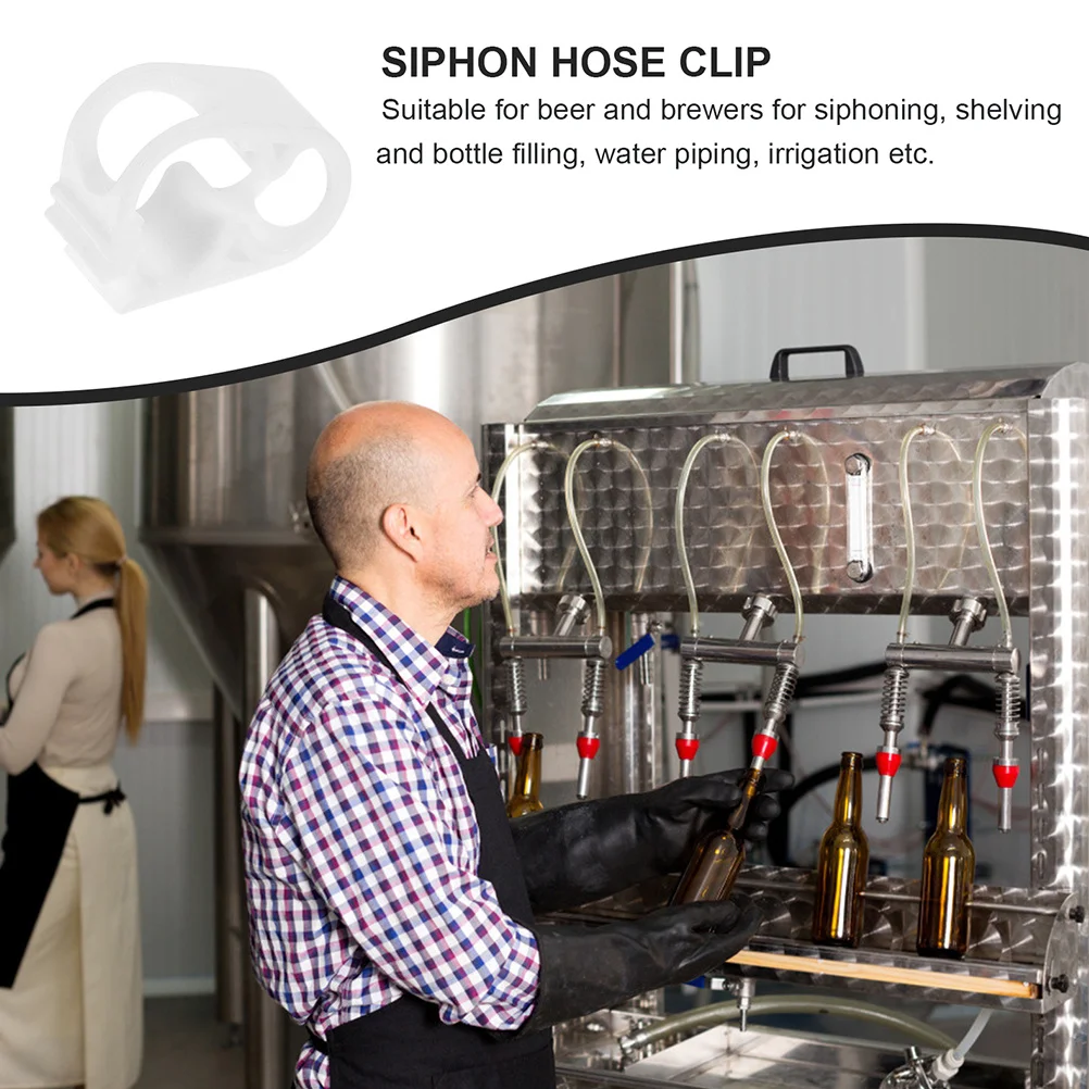 

12Pcs Siphon Hose Clamp Water Flow Control Clip Plastic Tubing Clamps Durable Fingertip Control Easy Use Tube Clamp