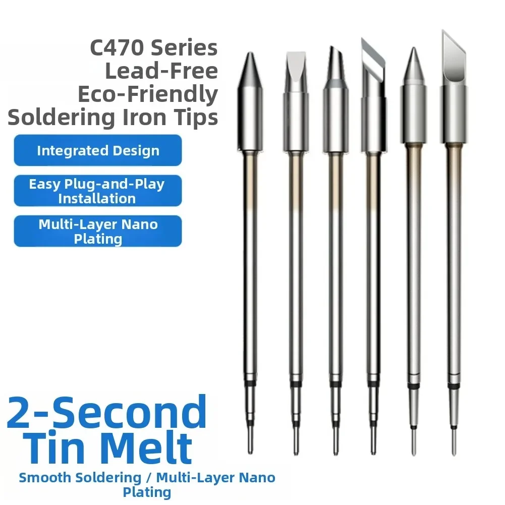 1pc C470 Series Soldering Tip Heating Element For JBC C470 Soldering Tips For IC Chip Soldering Arge-area Desoldering