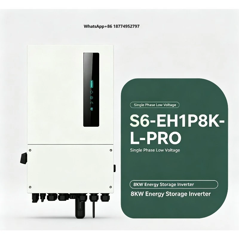 Bulk Order Solis 6KW 8KW Hybrid Inverter S6-EH1P8K-L-Pro S6-EH1P8K-L-PLUS Single Phase Solar Energy Inverter