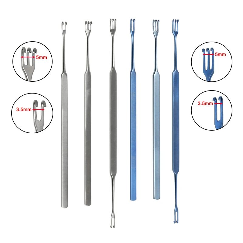 GREATLH Ophthalmic Surgical Instrument  Ophthalmology Pulling Hooks  Lacrimal Sac Retractor Pet Surgical Instruments