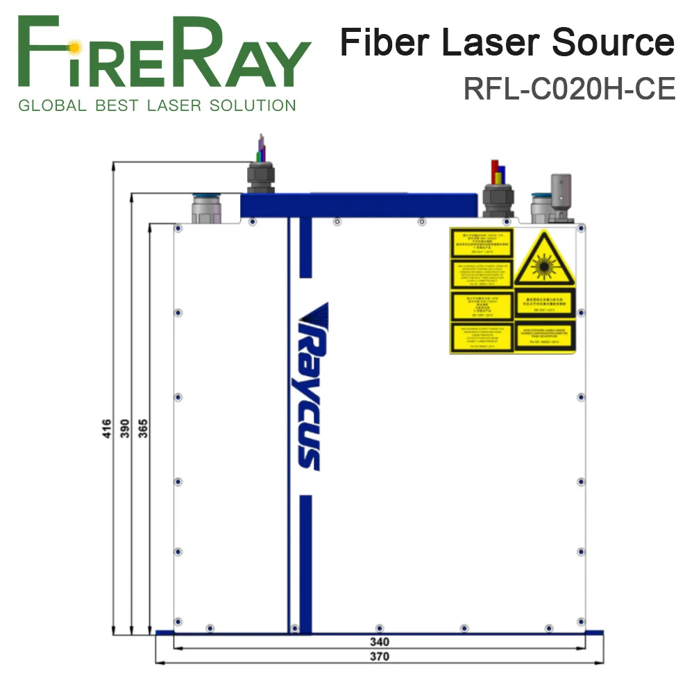 FireRay Raycus Global-Series RFL-C020H-CE / RFL-C025H-CE 1500W 2000W Fiber Laser Source for for Laser Handheld Welding Machine
