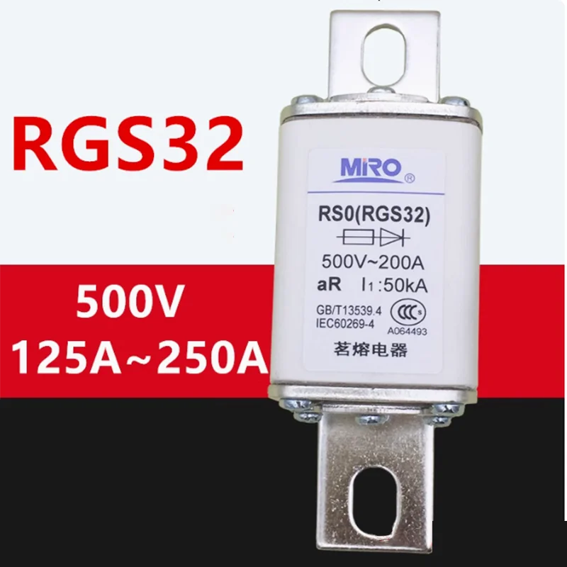 RGS32 RS0 RS3 125A150A 160A 200A 250A 500V RS0 RGS32 Quick fuse