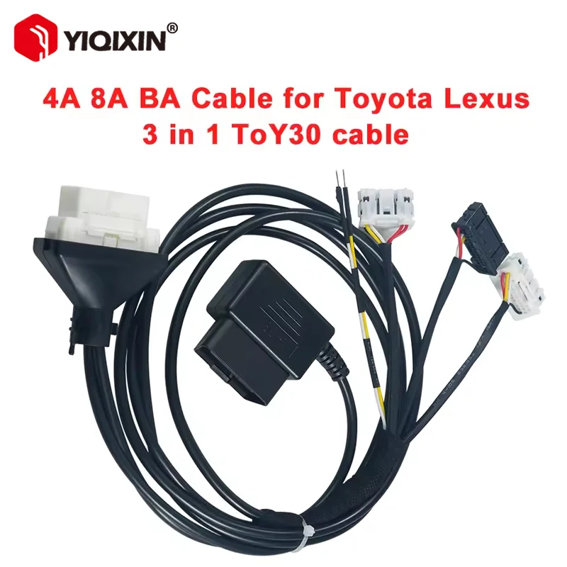 

Кабель Toy30 4A 8A BA Smart Key Program Cable 16pin 3-в-1 OBD-кабель для Toyota Lexus для Autel OBDSTAR K518 Xhorse Key Tool Plus