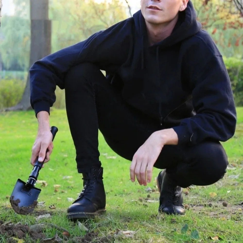 

Прочная многофункциональная складная лопата из утолщенной высокоуглеродистой стали с сумкой для хранения, портативная лопата для использования на природе и в кемпинге