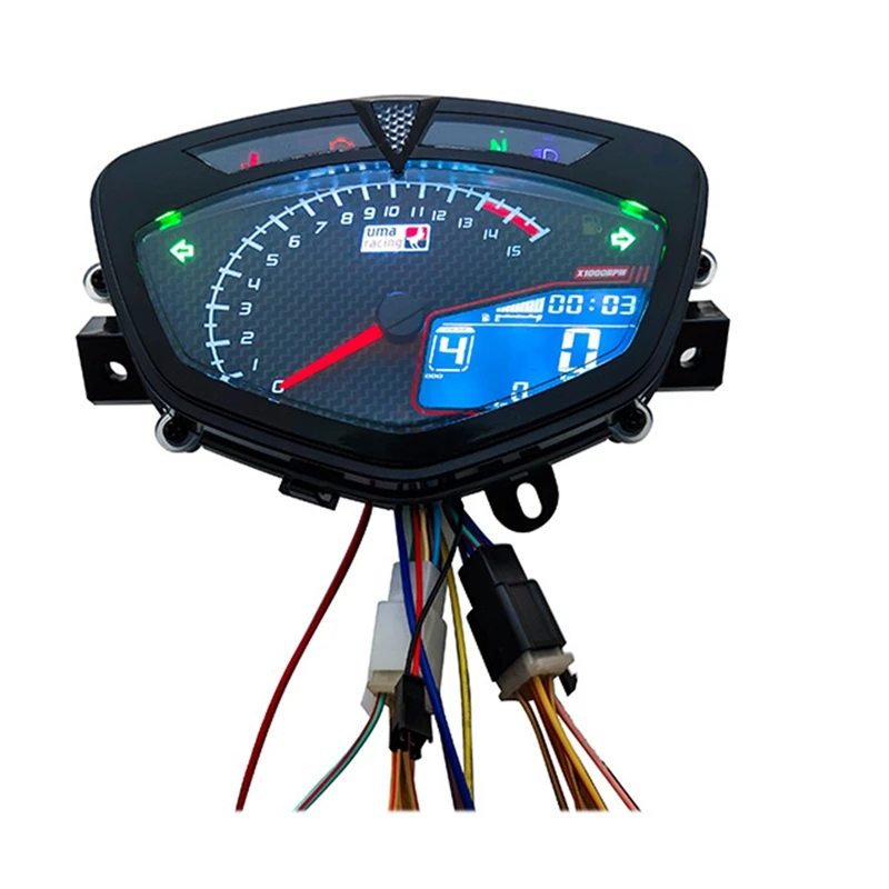 Digital Meter For Yamaha Lc135 V1 Jupiter MX Copy Uma Motorcycle Speedometer LCD RPM Tachometer Meter image 4