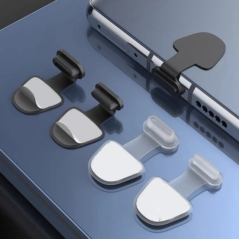 20Pcs Cell Phone Dust Plug For Apple 15 Series Port Huawei Type-C Interface Anti-Loss Universal Silicone Power Plug, Durable B