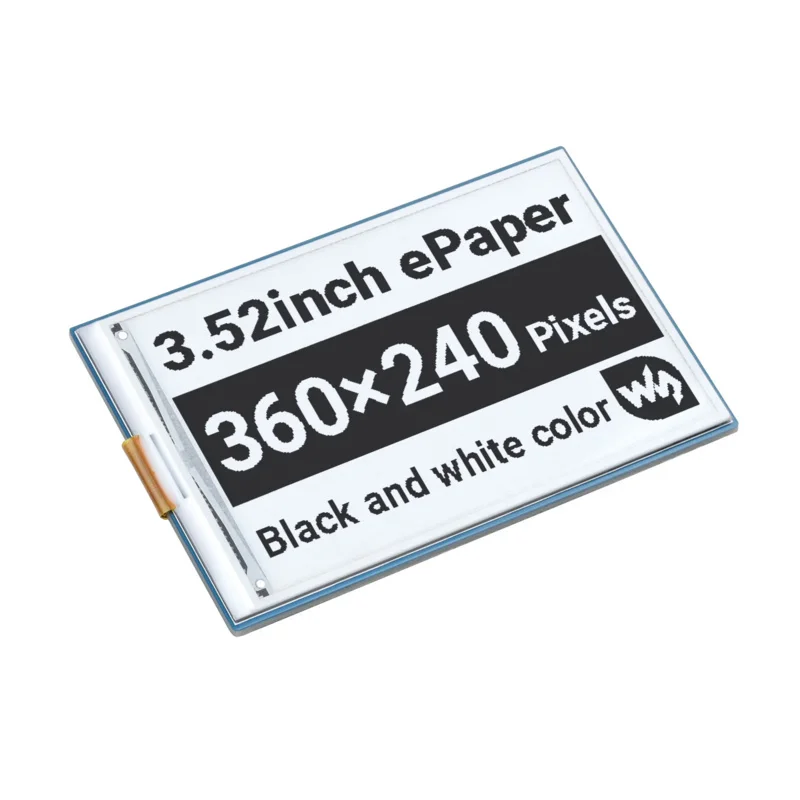 Waveshare 3.52inch e-Paper HAT, 360 × 240, SPI Interface Ideal For Price tags, Shelf labels, iIndustrial Instruments