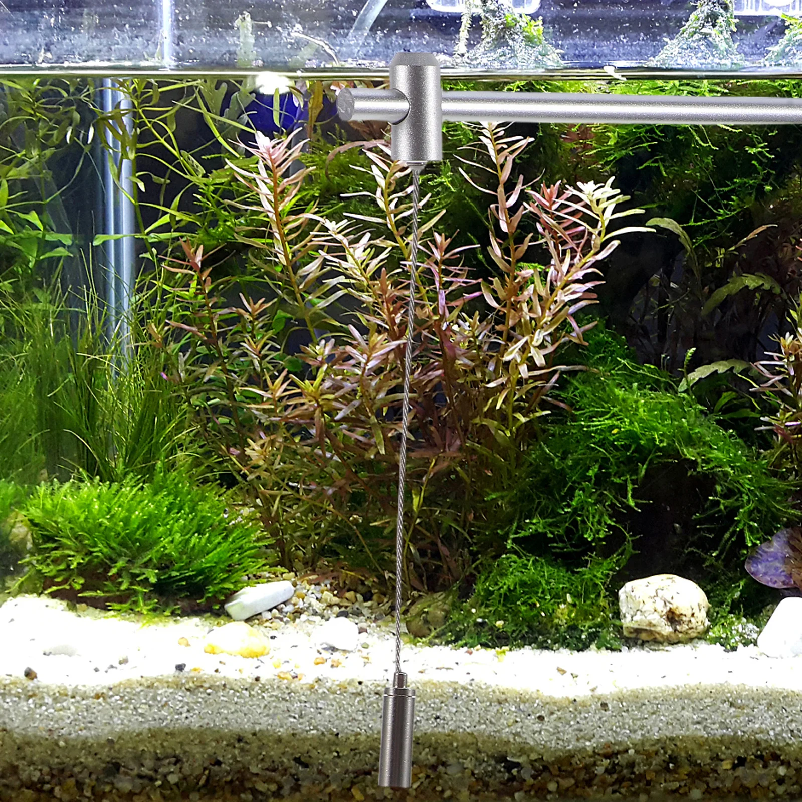 

2Pcs Adjustable Aquarium Light Mount Enhances Aesthetic Provides Essential Light for Aquatic Plants Creatures Aquarium LED Riser