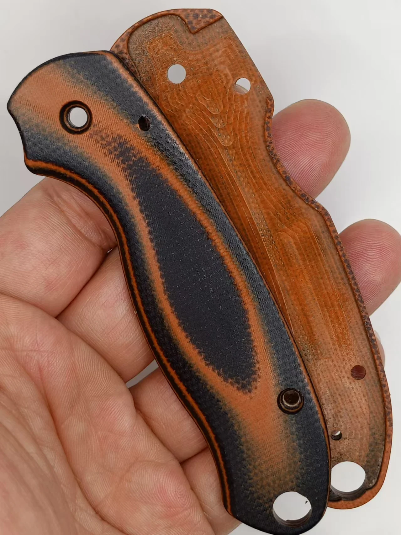 1 Pair Micarta + G10 Material Grip Handle Scales for Spyderco C223 Para3 Knives