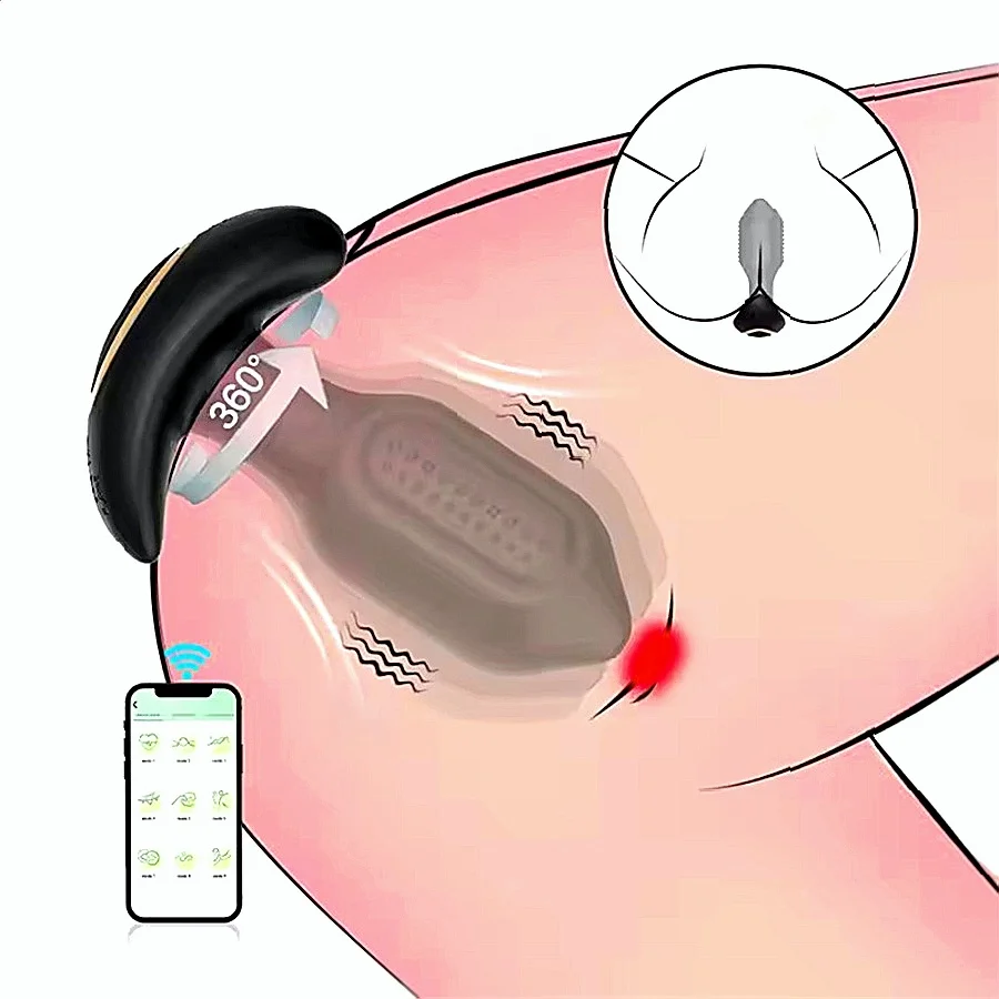 Vibrator Butt Plug Prostata-massagegerät Anal Plug Vibrator Masturbator Erwachsene Sex Spielzeug Für Frauen Männer APP Drahtlose Steuerung Anal