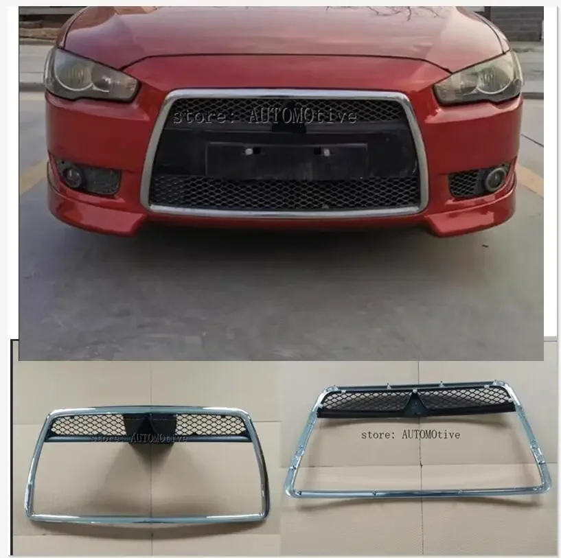 

High Quality For ABS Front Face Grille Grill Lid Cover Trim 2009-2013 for Mitsubishi Lancer/Lancer X/Lancer Evo