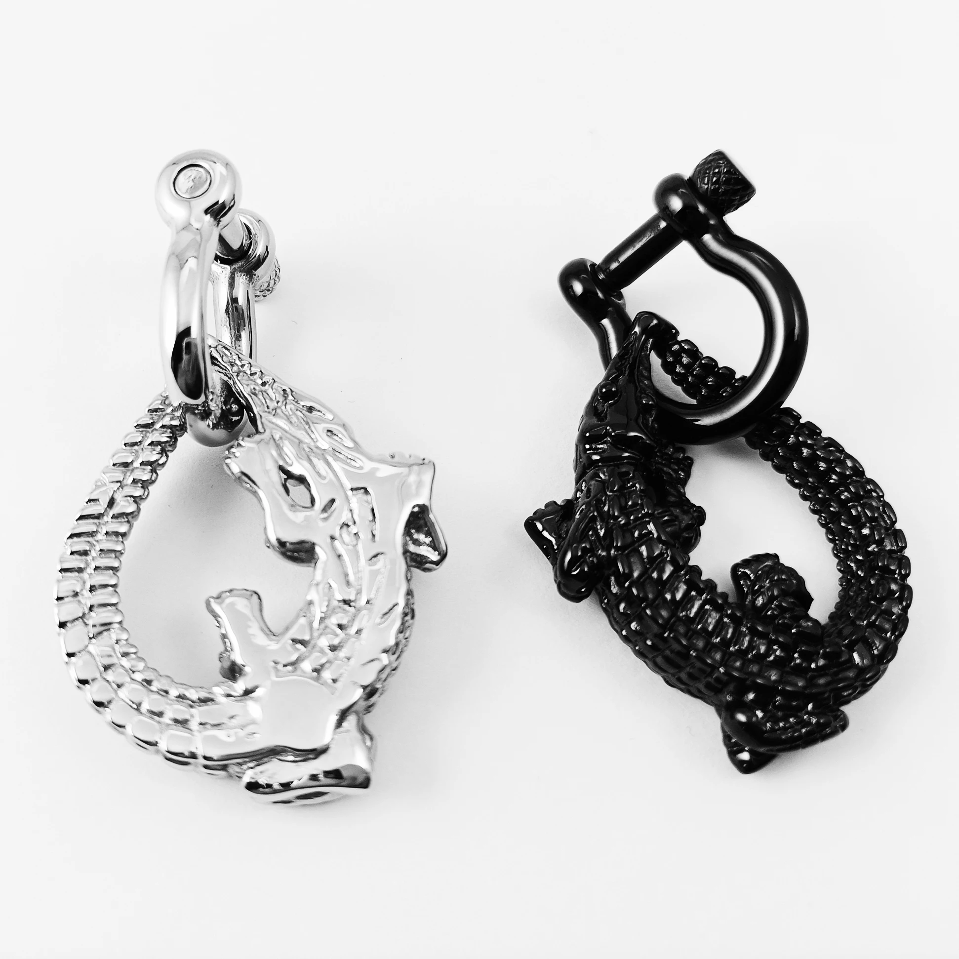 1 Pair Ear Weights Stretching Kits Animal Skull Heavy Ear Gauges Screwed Ear Dangle Plugs and Tunnels Ear Plugs for Men Size 6G