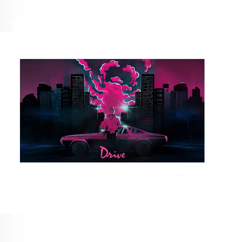 Ryan Gosling Drive Movie, Art Print Canvas Poster, Living Room Decor, Home Wall Picture