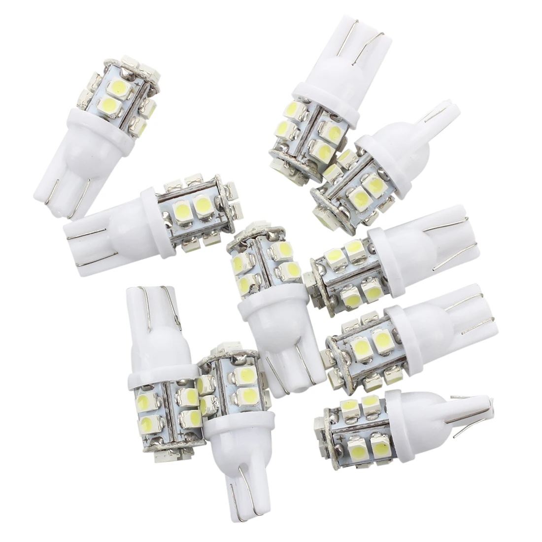 CHCH 10 X T10 168 194 W5W Car White High Power SMD 10 LED Wedge Light Bulb Lamp 12V