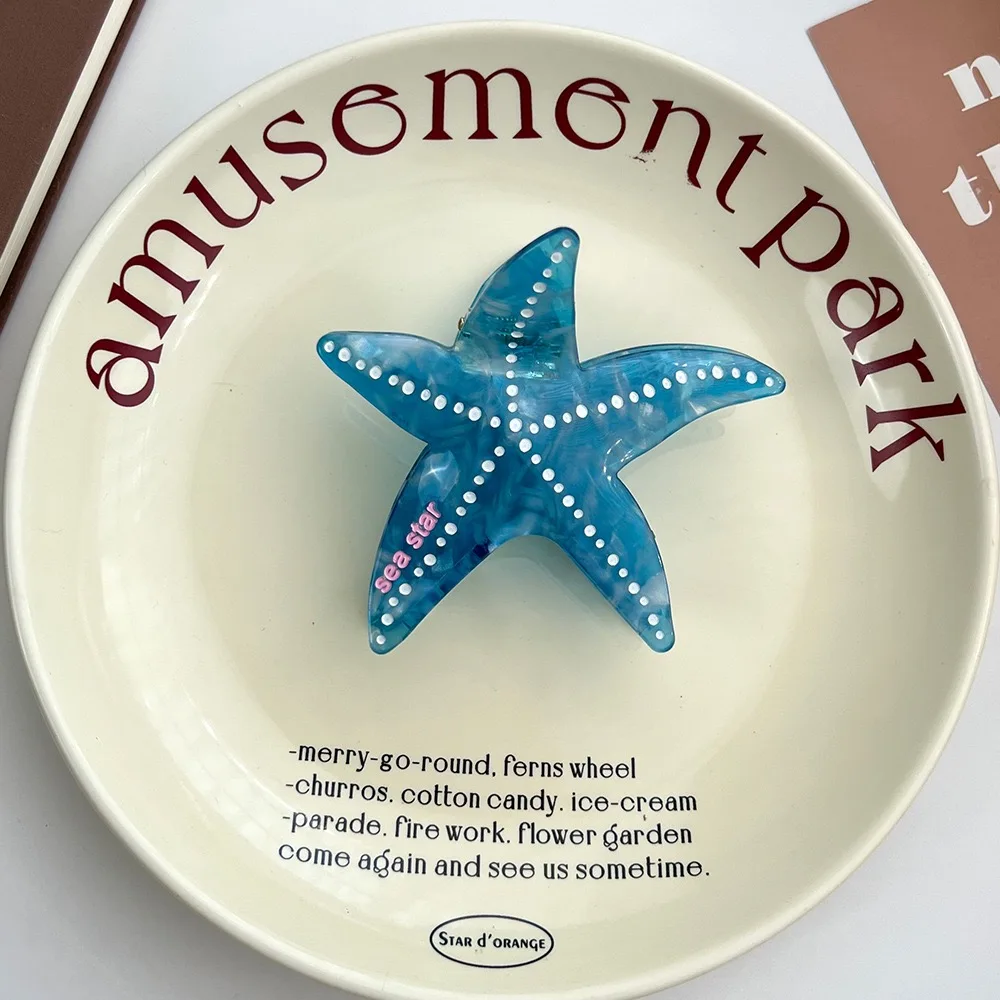 مخلب نجم البحر: نمط ترفيهي بحري وفريد من نوعه، مصنوع يدويًا من مادة الأسيتات عالية الجودة، وتجسيد الموضة والتري